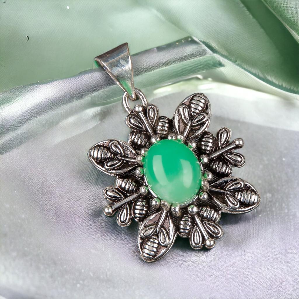 Asthenic Multi Gemstone Pendant, 925 Sterling Silver Jewelry, Handmade Pendant CP-10