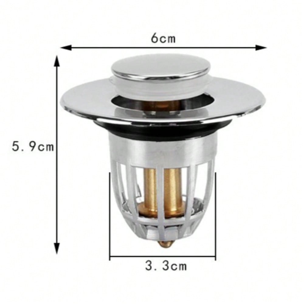 1pc, Universal Sink Drain Plug, Plastic Pop-Up Core for Washbasin, Odor-Proof Accessory for Washbasin Drainage