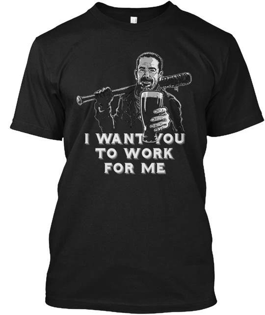 Negan The Walking Dead 100% Cotton T-shirt Mens Tees Top Made in the USA T-Shirt Tee Top Unisex XL