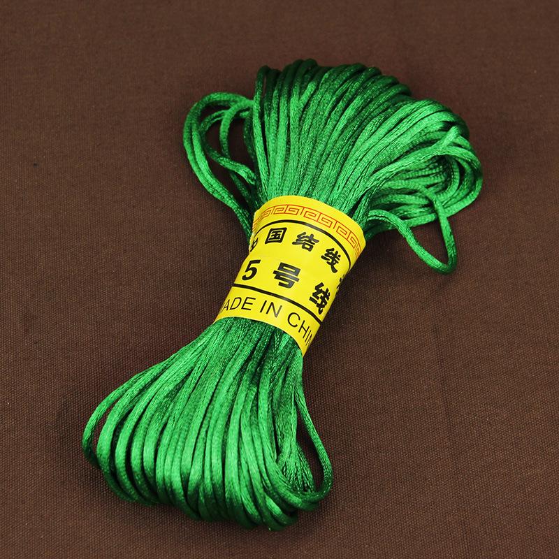 

20 Meter 2MM Nylon Cord Thread Soft Satin Chinese Knot Macrame Cord Bracelet Braided String DIY Tassels Beading String Thread