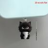 2D Flach, 1 Stück Niedliche Teetasse Katze Acryl Handy Staubschutzstecker - Geeignet für Typ-C und iPhone Anschlüsse, Schützendes Staubschutzhüllen-Zubehör