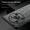Honor Magic5 Genuine Leather Crocodile Pattern Protective Cover for Magic5Pro