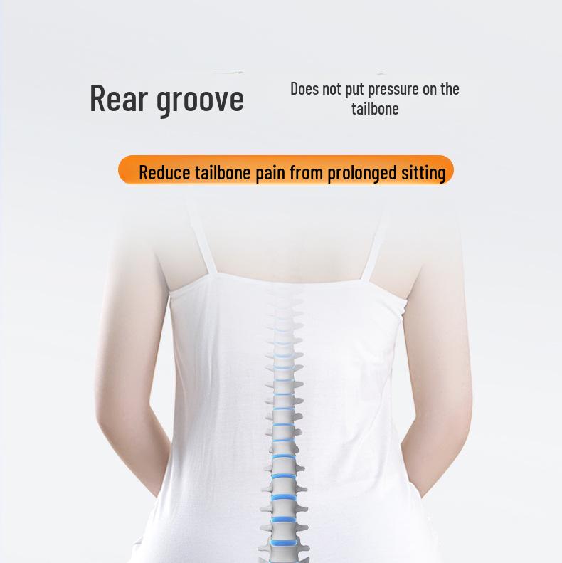 Universelles Memory-Foam-Kissen für Hämorrhoiden - Hohles Design für alle Jahreszeiten, Lendenwirbelstütze, Langsame Rückfederung, Verbessert die Haltung