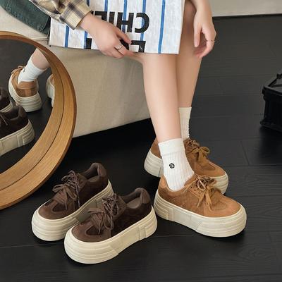 Damen Herbst Neu Dicker Sohle Erhöhende Muffin Schuhe Lässig Vielseitig und Alte Damen Schuhe