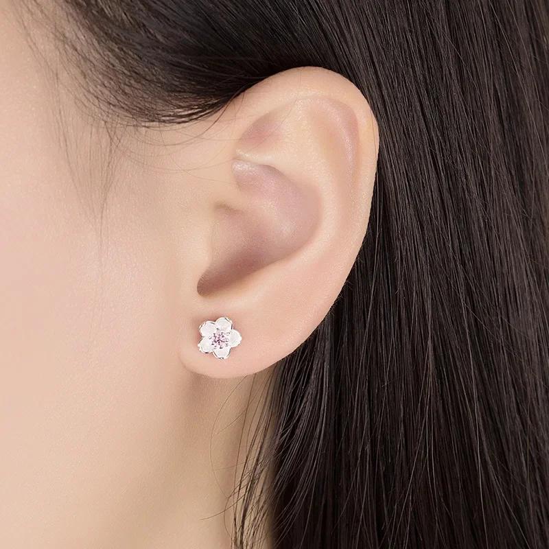 Beliebt   Kupfer Kristall Schmuck hübsch Blume Steckerohrringe Für Frauen Hochzeit Verlobung Paar Geschenk