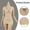 1:6 Female Crop Tops Action Figure Clothes Fashion Handmade Cosplay Long Sleeve Top for 12''