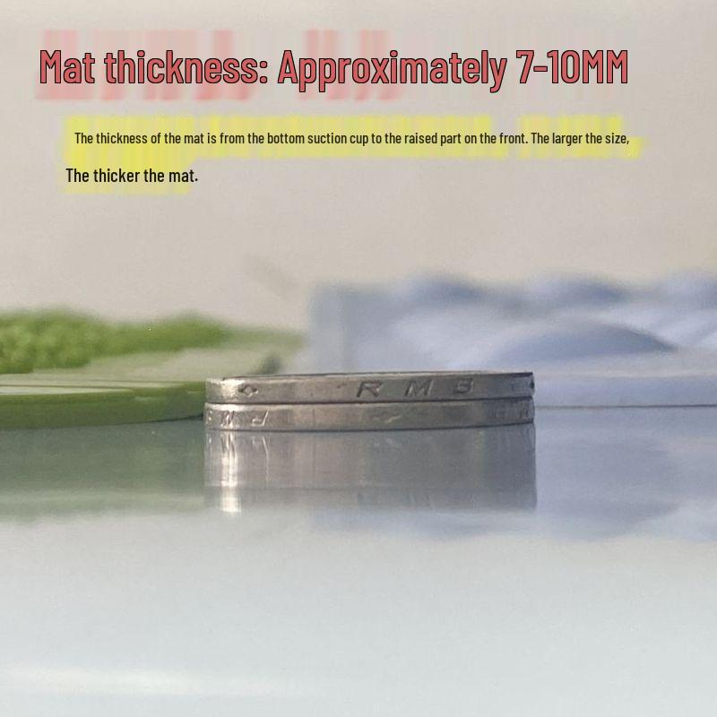 Große Anti-Rutsch-Badezimmer- und Duschmatte mit Saugnäpfen - Wasserdicht & Massage-Fußdesign