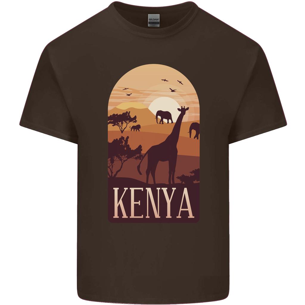 Kenya Safari Souvenir Unisexs Light Cotton Tshirt