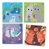 DJECO Forest 3D Wooden Building Picture Educational Toy with Animal Montessori Ages and Boys and Baby Gift for Baby Kindergarten Summer Kids Puzzle-Up