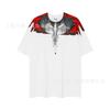Summer Men's and Women's Same Fashion Trend T-shirt Personalized Trend Wing Printing Comfortable and Simple