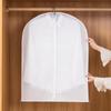 Clear Dustproof, Waterproof Suit Bag - Washable, Moisture & Mildew-Resistant Hanging Garment Cover