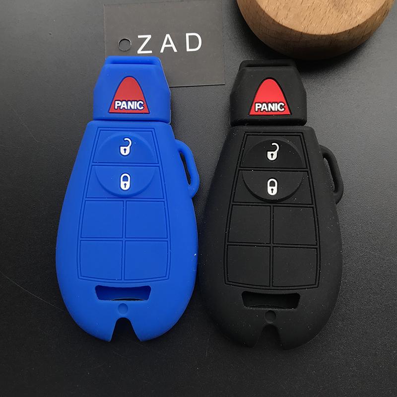Silikon Autoschlüsselhülle Abdeckung Klappschlüssel Set Schale Schutz für jeep Für Dodge 08-14 Grand Caravan 09-13 Journey ram 2500 LKW Schlüssel