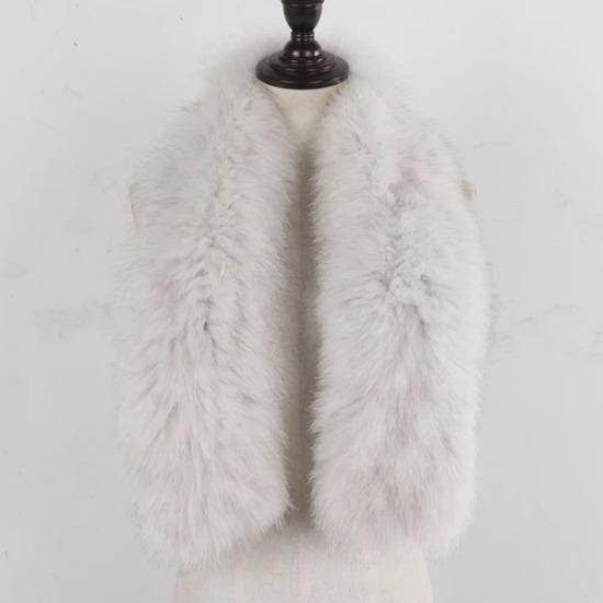 Hot Sale Natural Fox Fur Scarf Winter Women Knitted Real Fox Fur Scarves Outdoor Warm Lady Quality Genuine Fox Fur Muffler