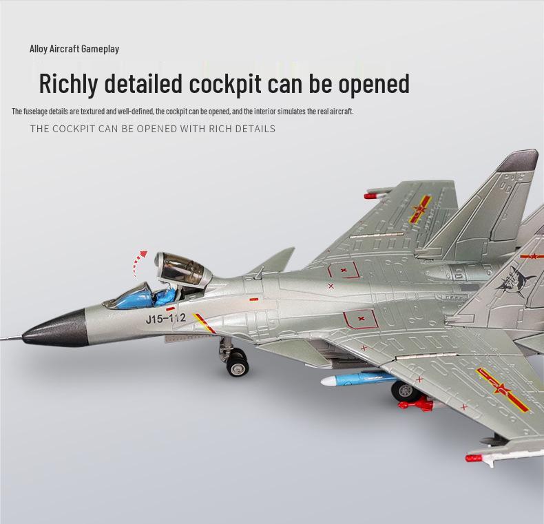 J-15 Carrier-Borne Fighter 1:72 Alloy Model Aircraft
