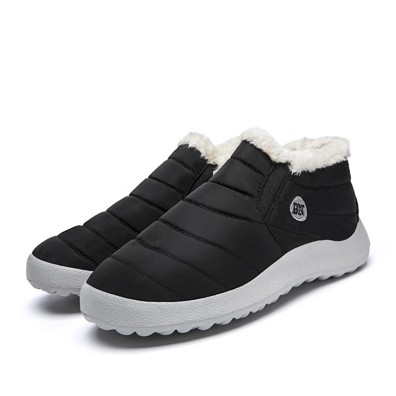 Shoes, Men and Women Winter Warm Cotton Shoes, Soft Sole Snow Boots EVA Light Sole 35-47 Large Size Men and Women