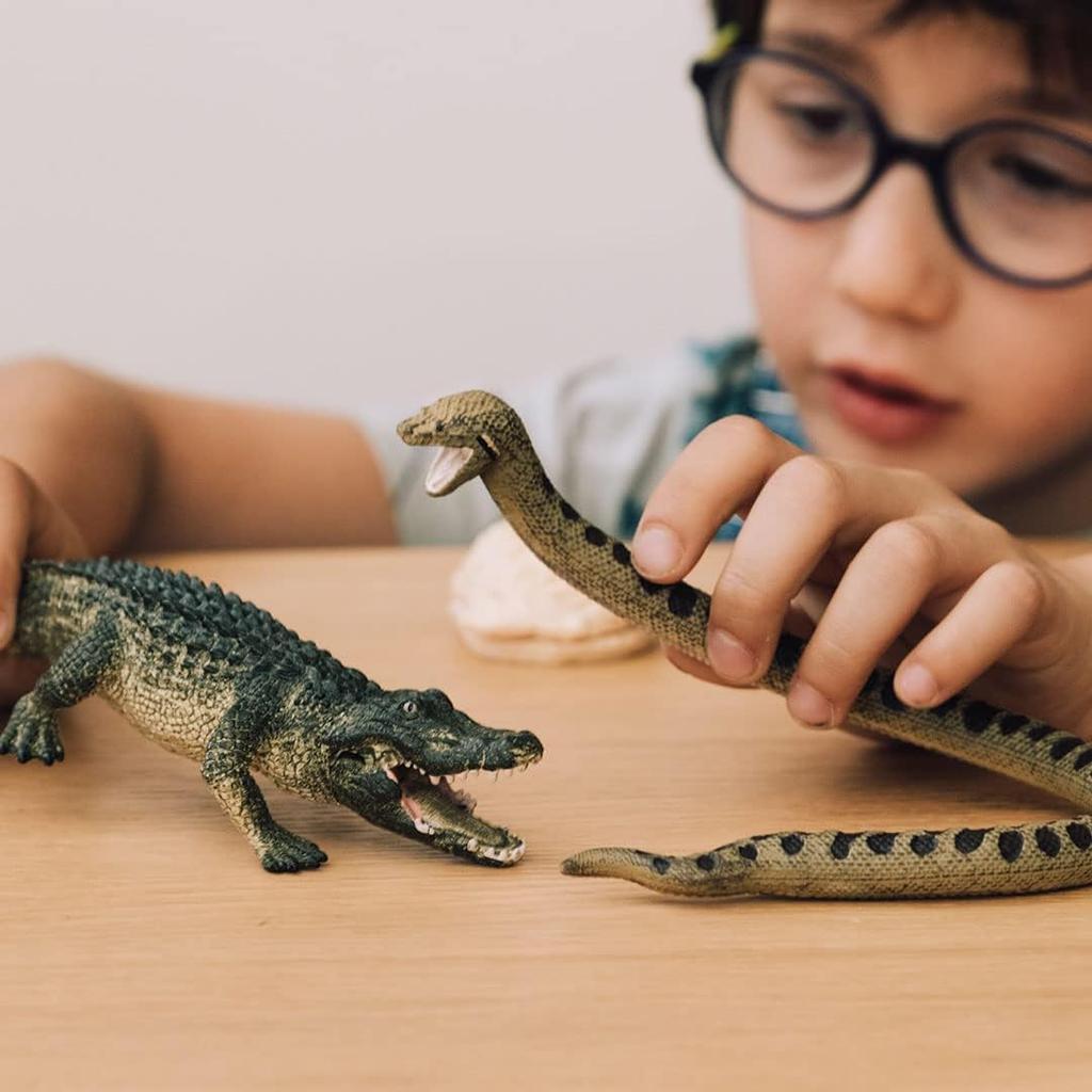 Schleich Wildlife Anaconda and Crocodile 42559