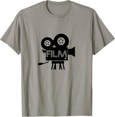Film Fanatic Graphic Tee Cinema Movie Lover Retro T-Shirt T-Shirt