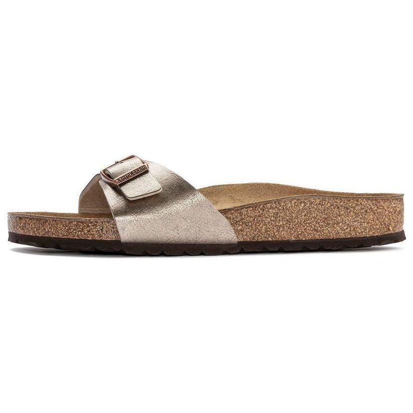 Birkenstock Suede Soft Comfortable Thick Sole Fashion Sandals Unisex sandals Gray Brown 1020632 36