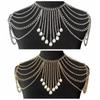 Multi-layer Women Shoulder Chain Gold/Silver Shoulder Body Chain  Events