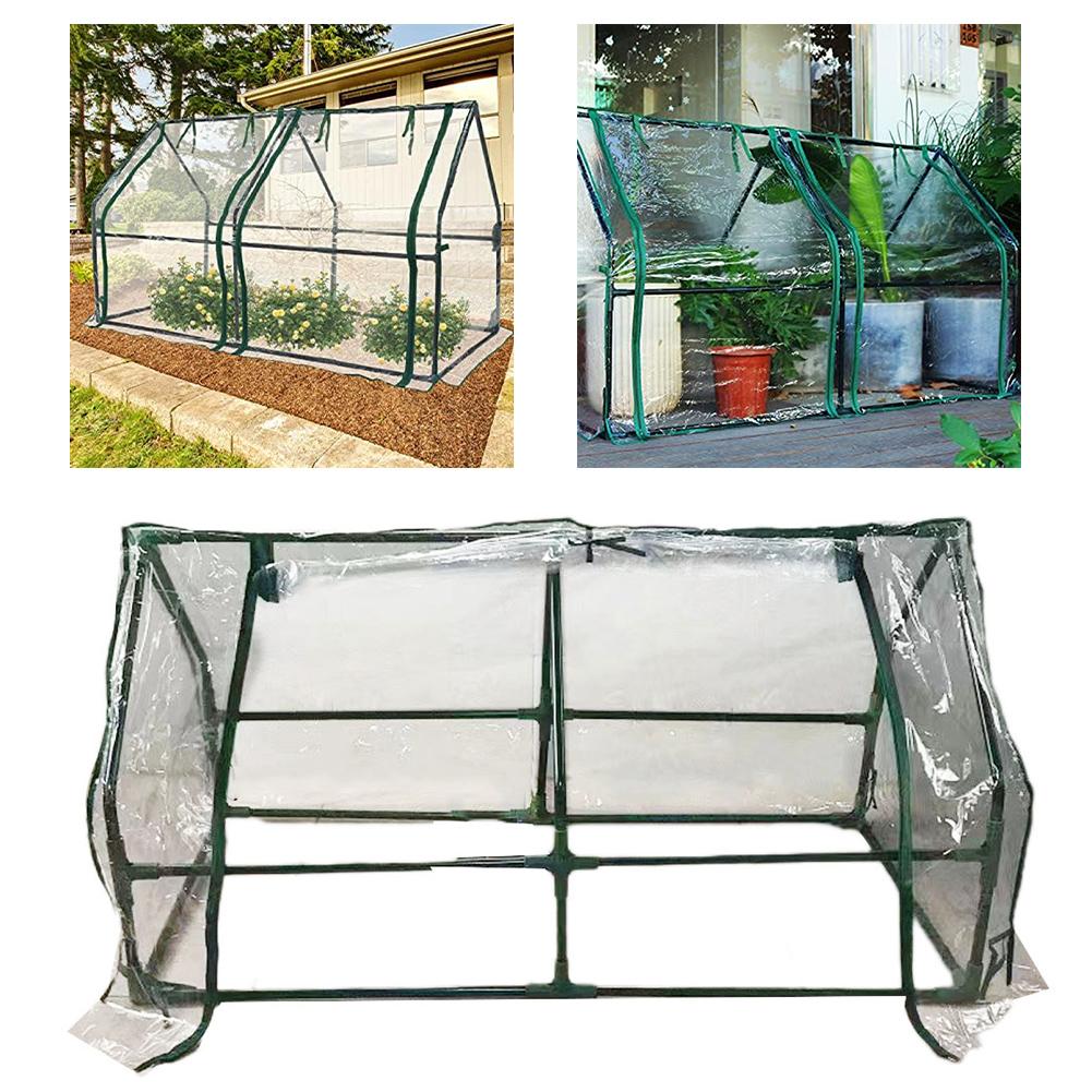Flower House Cover Green House Cover Rooftop Terrace Balcony Clear Tent UV-resistant Waterproof Mini Greenhouse