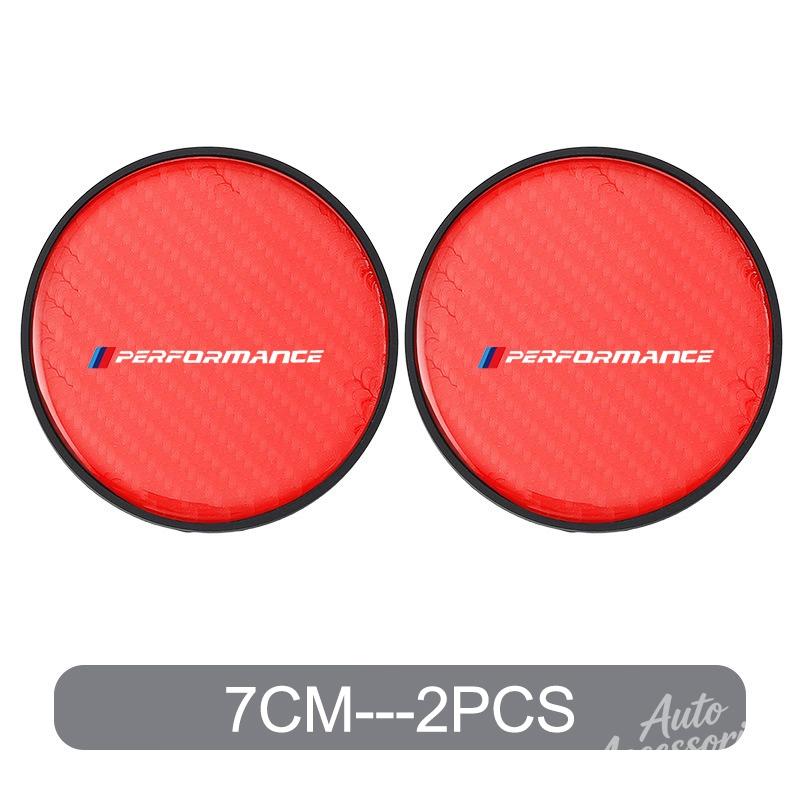 Car Water Coaster Cup Carbon Fiber PVC Coaster Mat Non-slip Accessories For BMW E30 E34 E36 E39 E46 E52 E53 E60 E61 E62 E70 E71 APV5