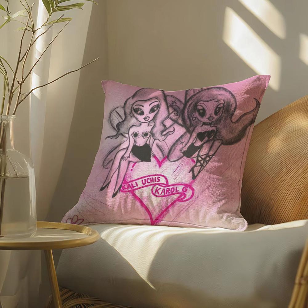 ·Gmananaserabonitocosmeticcasek-Karolg Pillow Case Pillowcase, Double-Sided Printed, Sofa Cushion, Bedroom Headboard