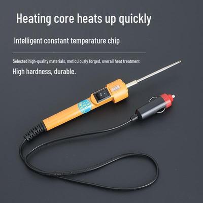 100W Hengmei Fast-Heat Electric Soldering Iron with AC Switch, Light, and Glue Handle, 24V/12V Compatible