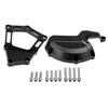 2Pcs Motorcycle Engine Protective Black Cover Guard Protector Fit for S1000RR 09‑16