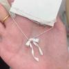 Bowknot Pendant Necklace Exquisite Clavicle Chain Fashion Elegant Necklace for Women Temperament Collar Chains Charm Jewelry