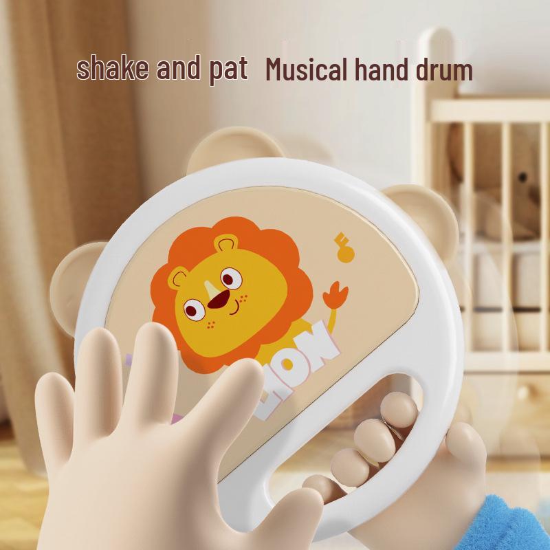 Baby Hand Drum: 0-2 Years Educational Toy Tambourine Rattle - Children's Percussion Instrument
