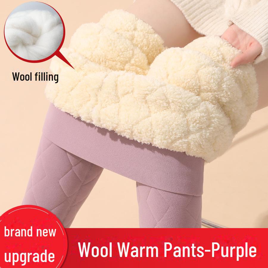Women's High-Waist Fleece-Lined Leggings - Ultra-Thick Cashmere Winter Pants
