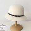 Mei 2025 New Hepburn Style Woolen Fisherman's Hat Children's Autumn and Winter French Retro Basin Hat, Temperament Top Hat