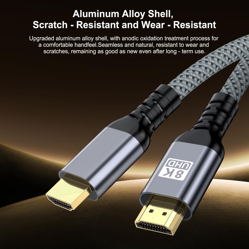 Gold plating HDMI 2.1 Cable 8K 60Hz 4K 120Hz 48Gbps Cable Super High Speed for HDTV Laptop Projector PS5 1M 2M 3M 5M 7M 10M