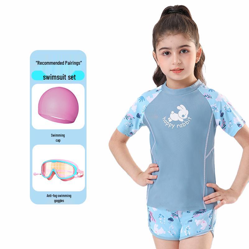 2024 Girls' Quick-Dry Two-Piece Swimsuit - Available In Small, Medium, Large Sizes
