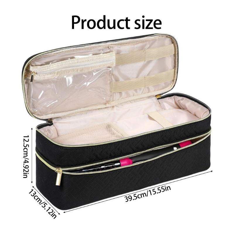 Portable Padded Organizers Bag For Blow Dryer Brushes And Accessories Ideal Travel Companion Delicate Design
