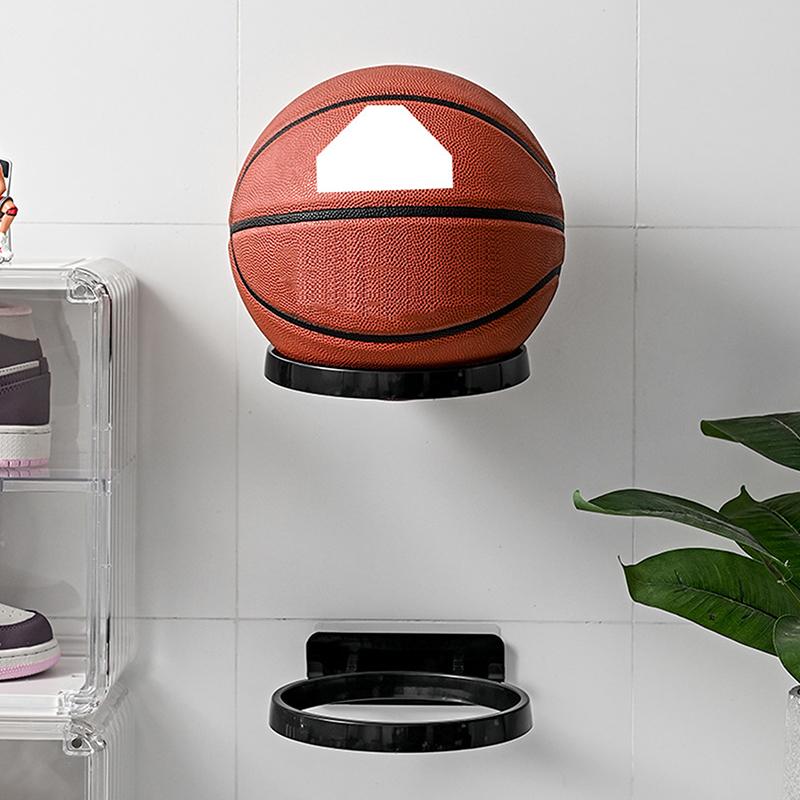 Scaffale da parete per basket in plastica, espositore multiuso per calcio, porta palloni, salvaspazio, decorazione per soggiorno