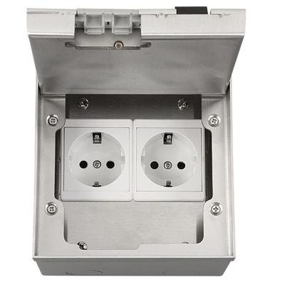 Household Floor Socket Box Marble Flat Floor Insert Multifunctional Pure Stainless Steel Power Ground Plug