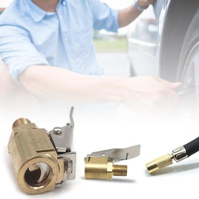Universal Car Air Pump Thread Nozzle Adapter Car Pump Accessories Fast Conversion Head Clip Type Nozzle Automobile Accessories