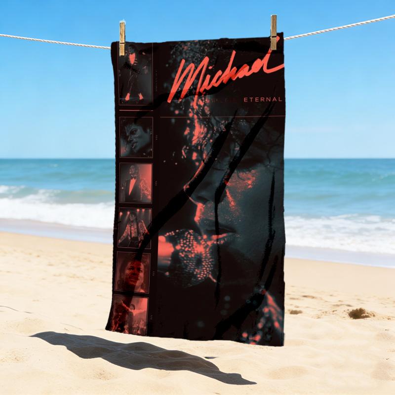 Michael Jackson Stilvolles Digitaldruck Strandtuch Schnelltrocknende Saugfähige Decke Für Strand Pool Fitnessstudio Reisen