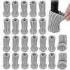 24Pcs Knitting Chair Leg Cover Elastic Table Foot Socks Non-Slip Anti-Noise Floor Protectors Pad Chair Socks for Furniture Decor