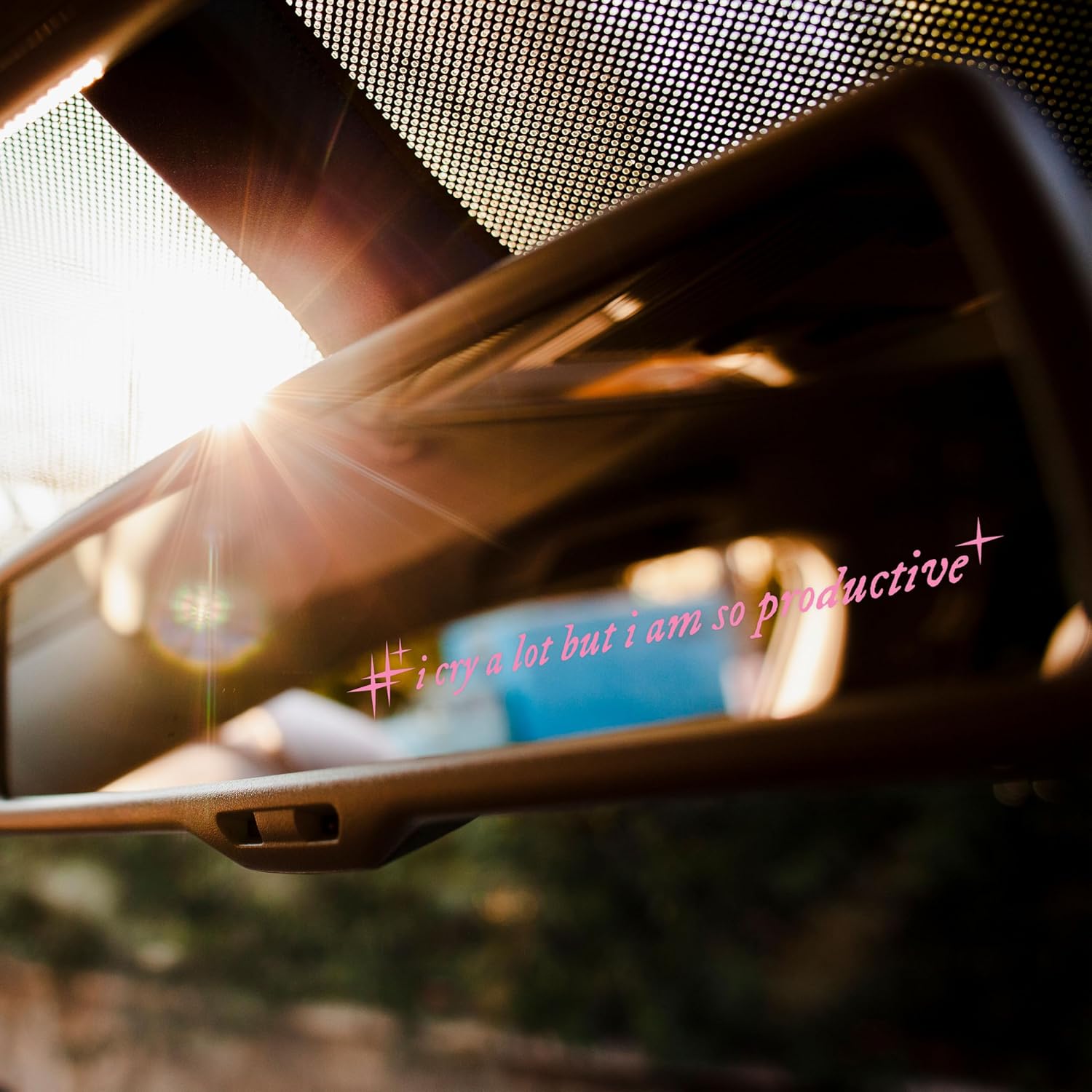 Set 3Pcs Be Kind Yourself Rearview Mirror Decal I Am So Productive