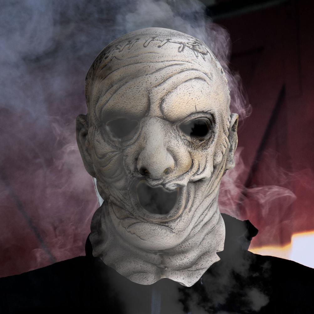 Horror Movie Figure Cosplay Face Cover Latex Face Covering Headwear Halloween Dress Up Costume Prop