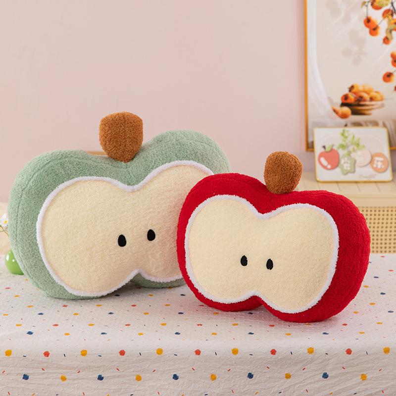Apple Plush Pillow Cushion Soft Fluffy Toy Ins Style Minimalist Decor for Office Sofa Bedroom Gift