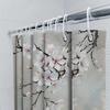 Elegant Blossom Shower Curtain Bathroom Decor With White Pink Sakura Flowers Waterproof Durable Easy To Clean And Maintain