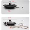 Sink Strainer & Stopper Kitchen Sink Drain Plug Sink Basket with Metal Center Knob and Rubber Stopper