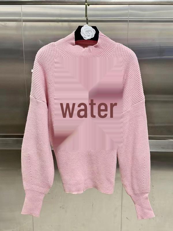 Women's Slim French Knit Sweater with 3D Bow, High Neck - Summer 2026 Arrival