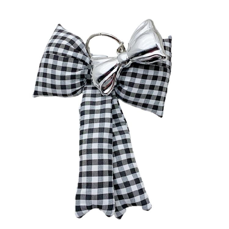 Fashionable Phone Charm Unique Bowknot Keychain Trendy Butterfly Bows Pendant Keyring Ornament Accessory for Purse Bag