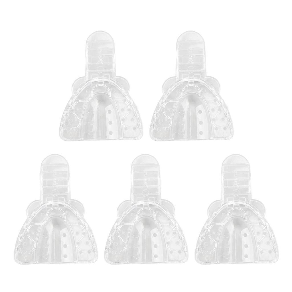 Dental Impressions Tray Disposable Perforated Transparent Plastic Teeth Mold Tray for Denture