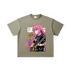 260 GSM Double Yarn 32 Count 100% Cotton Bocchi The Rock V4 Print Unisex Heavy Cotton T Shirt… More