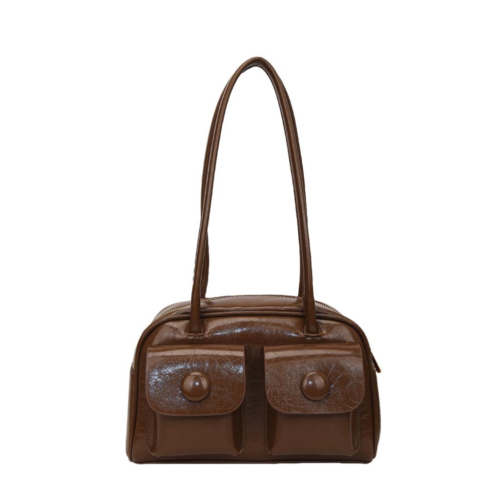 Simple texture mailman armpit bag women's 2025 new winter shoulder bag versatile commuter pillow bag